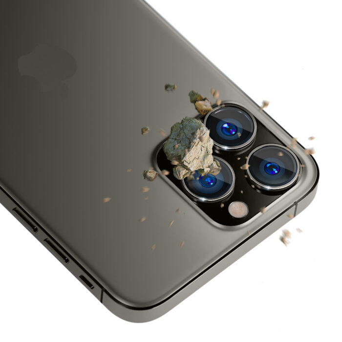 Стъклен Протектор от 4phones за задна камера за Apple iPhone 14 Pro / 14 Pro Max - 3MK Lens Protection Pro Graphite - Image 3