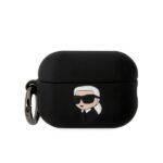 Силиконов калъф за AirPods Pro 2 от Karl Lagerfeld - бял
