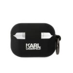 Силиконов калъф за AirPods Pro 2 от Karl Lagerfeld - бял - Image 2
