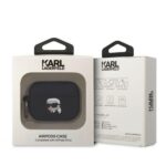 Силиконов калъф за AirPods Pro 2 от Karl Lagerfeld - бял - Image 4