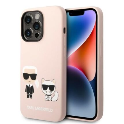 Калъф от Karl Lagerfeld MagSafe Compatible Case Liquid Silicone Karl and Choupette