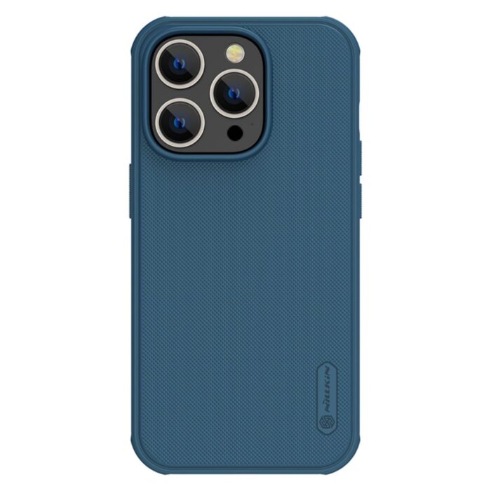 pol_po_nillkin-super-frosted-shield-pro-hulle-fur-iphone-14-pro-ruckseite-blau-108177_1.jpg Калъф от Nillkin Super Frosted PRO Back Cover за Apple iPhone 14 Pro Blue (Without Logo Cutout) - Image 1