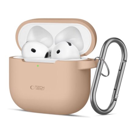 Калъф от Tech-Protect Silicone Hook
Case за AirPods 4 - Beige