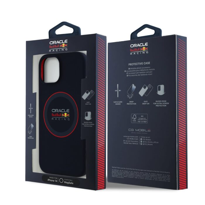 Калъф от Red Bull Silicone Red Ring MagSafe Case за iPhone 14 Navy - Image 6