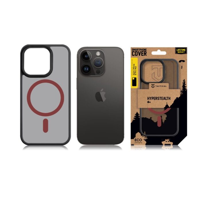 Tactical MagForce Hyperstealth 2.0 Cover for iPhone 14 Pro Max Black/Red - Image 3