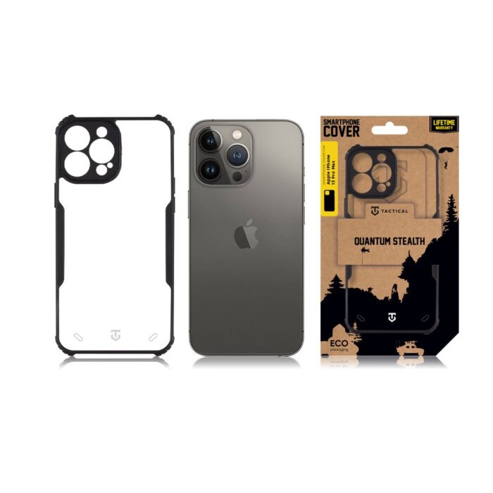 Калъф от Tactical Quantum Stealth Cover for Apple iPhone 13 Pro Max Clear/Black - Image 3