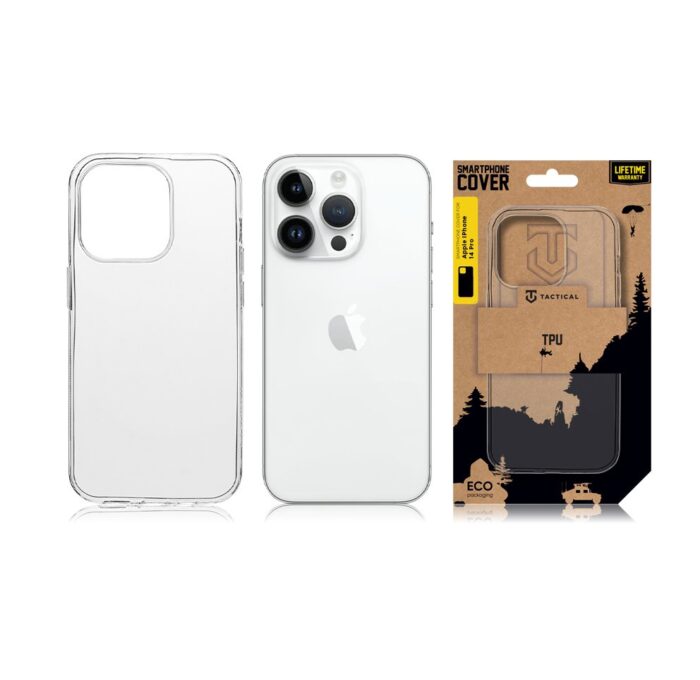 Калъф от Tactical TPU Cover за Apple iPhone 14 Pro Transparent - Image 3