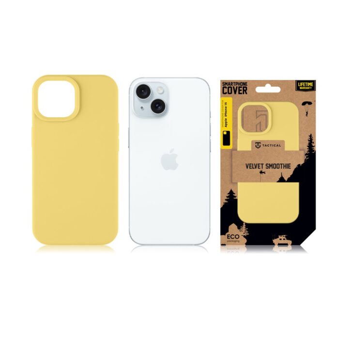 tactical-velvet-smoothie-kryt-pro-apple-iphone-15-banana-1-big_ies12040985.jpg Калъф от Tactical Velvet Smoothie Cover за Apple iPhone 15 Banana - Image 3