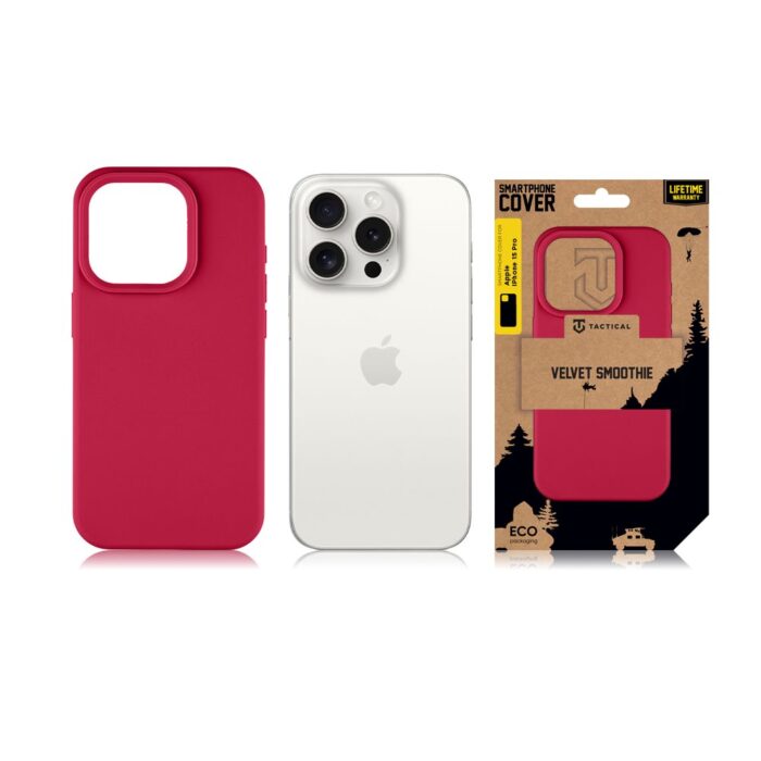 Калъф от Tactical Velvet Smoothie Cover за Apple iPhone 15 Pro Sangria - Image 3