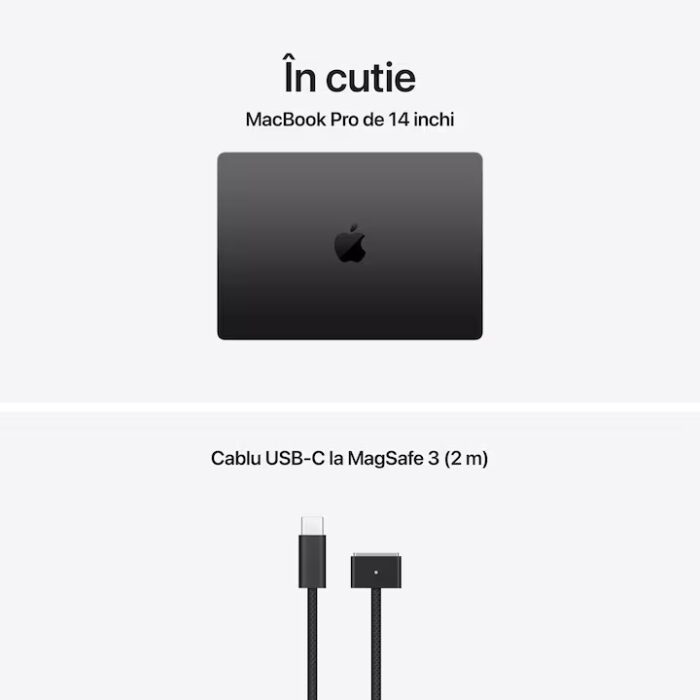 MacBook Pro 14 с М5 чип с 10 ядрен CPU и 10 ядрен GPU | 16GB памет | 512GB SSD - Space Black - Image 3