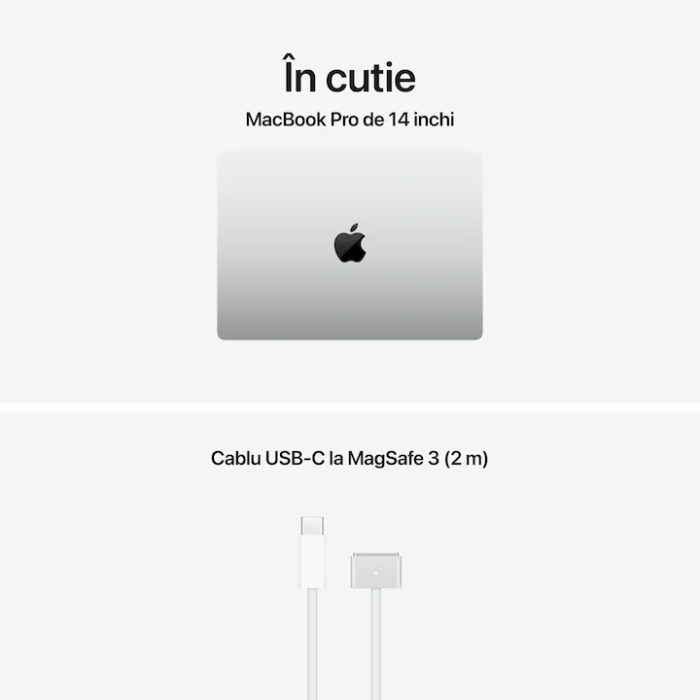 MacBook Pro 14 с М5 чип с 10 ядрен CPU и 10 ядрен GPU | 24GB памет | 1TB SSD - Silver - Image 3