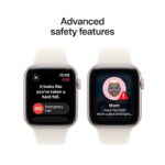 Apple Watch SE 3 GPS + Cellular 44mm Starlight Aluminium Case with Starlight Sport Band - S/M - Image 4