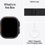 Apple Watch Ultra 3 GPS + Cellular 49mm Black Titanium Case with Black Alpine Loop - Medium - Image 7