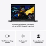 MacBook Pro 14 с М4 Pro чип с 12 ядрен CPU и 16 ядрен GPU | 24GB памет | 512GB SSD - Space Black - Image 9