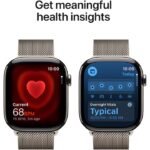 Apple Watch Series 11 GPS + Cellular 46mm Natural Titanium Case with Natural Milanese Loop - M/L - Image 5