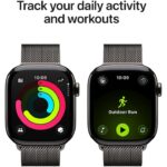 Apple Watch Series 11 GPS + Cellular 46mm Slate Titanium Case with Slate Milanese Loop - M/L - Image 6