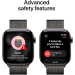 Apple Watch Series 11 GPS + Cellular 46mm Slate Titanium Case with Slate Milanese Loop - M/L - Image 7