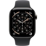 Apple Watch Series 11 GPS + Cellular 42mm Slate Titanium Case with Black Sport Band - S/M - Image 2
