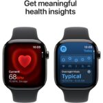 Apple Watch Series 11 GPS + Cellular 42mm Slate Titanium Case with Black Sport Band - S/M - Image 7