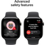 Apple Watch Series 11 GPS + Cellular 42mm Slate Titanium Case with Black Sport Band - S/M - Image 8