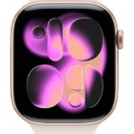 Apple Watch Series 11 GPS 42mm Rose Gold Aluminium Case with Light Blush Sport Band - M/L - Image 2