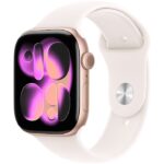 Apple Watch Series 11 GPS 42mm Rose Gold Aluminium Case with Light Blush Sport Band - M/L