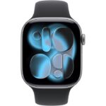 Apple Watch Series 11 GPS 42mm Space Grey Aluminium Case with Black Sport Band - S/M - Image 8