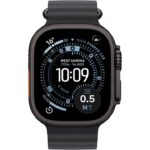 Apple Watch Ultra 3 GPS + Cellular 49mm Black Titanium Case with Black Ocean Band - Image 2