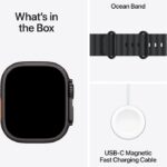 Apple Watch Ultra 3 GPS + Cellular 49mm Black Titanium Case with Black Ocean Band - Image 5