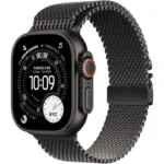 Apple Watch Ultra 3 GPS + Cellular 49mm Black Titanium Case with Black Titanium Milanese Loop - Large