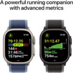 Apple Watch Ultra 3 GPS + Cellular 49mm Black Titanium Case with Black Titanium Milanese Loop - Medium - Image 4