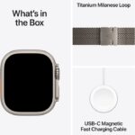 Apple Watch Ultra 3 GPS + Cellular 49mm Natural Titanium Case with Natural Titanium Milanese Loop - Large - Image 7