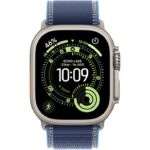 Apple Watch Ultra 3 GPS + Cellular 49mm Natural Titanium Case with Blue/Bright Blue Trail Loop - M/L - Image 2