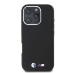 Калъф BMW M PU Kevlar Metal Logo за iPhone 16 Pro Black - Image 2