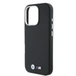 Калъф BMW M PU Kevlar Metal Logo за iPhone 16 Pro Black - Image 4