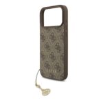 Калъф от
Guess 4G Charm Case за iPhone 17 Pro Max Tone on Tone Brown - Image 4