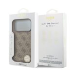 Калъф от
Guess 4G Charm Case за iPhone 17 Pro Max Tone on Tone Brown - Image 6