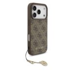 Калъф от 
Guess 4G Charm Case за iPhone 17 Pro Tone on Tone Brown - Image 3