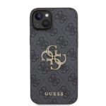 Калъф от Guess PU 4G Metal Logo Case за iPhone 15 Plus Grey - Image 3