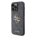 Калъф от Guess PU 4G Metal Logo Case за iPhone 15 Pro Max - Сив - Image 2