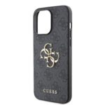 Калъф от Guess PU 4G Metal Logo Case за iPhone 15 Pro Max - Сив - Image 5
