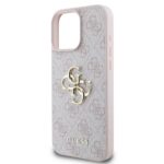 Калъф от Guess PU 4G Metal Logo Case за iPhone 16 Pro Pink - Image 4