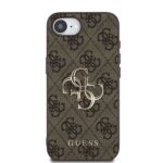 Калъф от 
Guess PU 4G Metal Logo Case за iPhone 16e Brown - Image 3