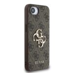 Калъф от 
Guess PU 4G Metal Logo Case за iPhone 16e Brown - Image 4
