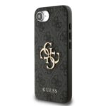 Калъф от 
Guess PU 4G Metal Logo Case за iPhone 16e Grey - Image 2