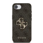 Калъф от 
Guess PU 4G Metal Logo Case за iPhone 16e Grey - Image 3