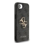 Калъф от 
Guess PU 4G Metal Logo Case за iPhone 16e Grey - Image 4