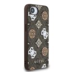 Калъф от 
Guess PU 4G Peony MagSafe Case за iPhone 16e Brown - Image 4