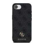 Калъф от 
Guess PU 4G Small Metal Logo MagSafe Case за iPhone 16e Grey - Image 3