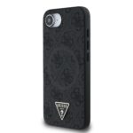 Калъф от 
Guess PU 4G Strass Triangle Metal Logo Case за iPhone 16e Black - Image 2